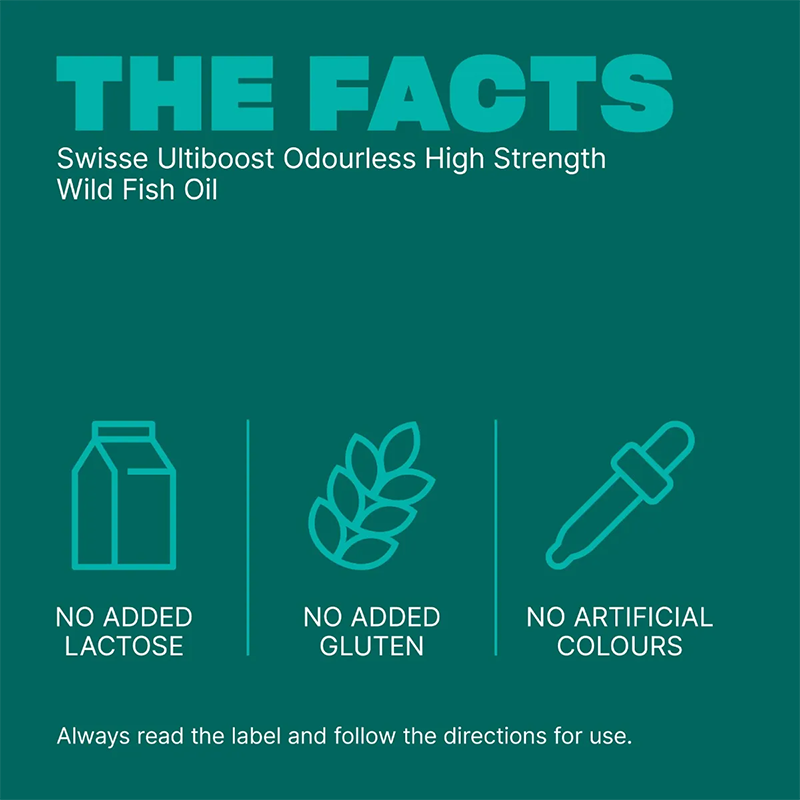 Swisse Ultiboost Odourless High Strength Wild Fish Oil