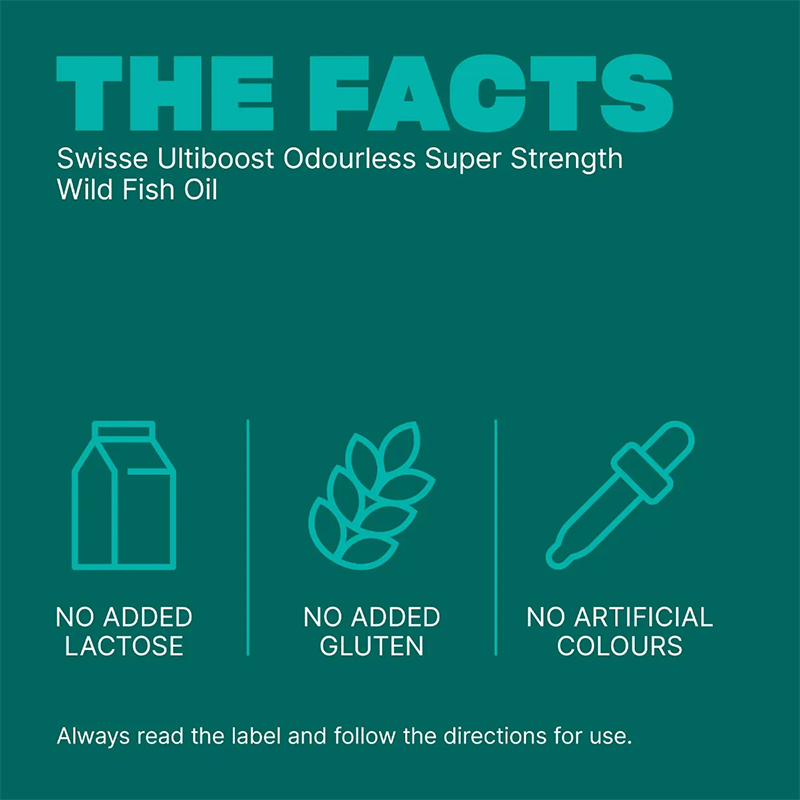 Swisse Ultiboost Super Strength Odourless Wild Fish Oil