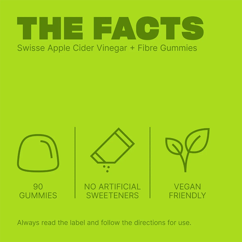 Swisse Apple Cider Vinegar + Fibre Gummies