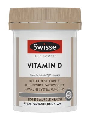 Swisse Ultiboost Vitamin D - 60 Soft Capsules
