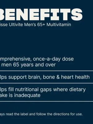 Men's Ultivite 65+ Multivitamin - 60 Tablets