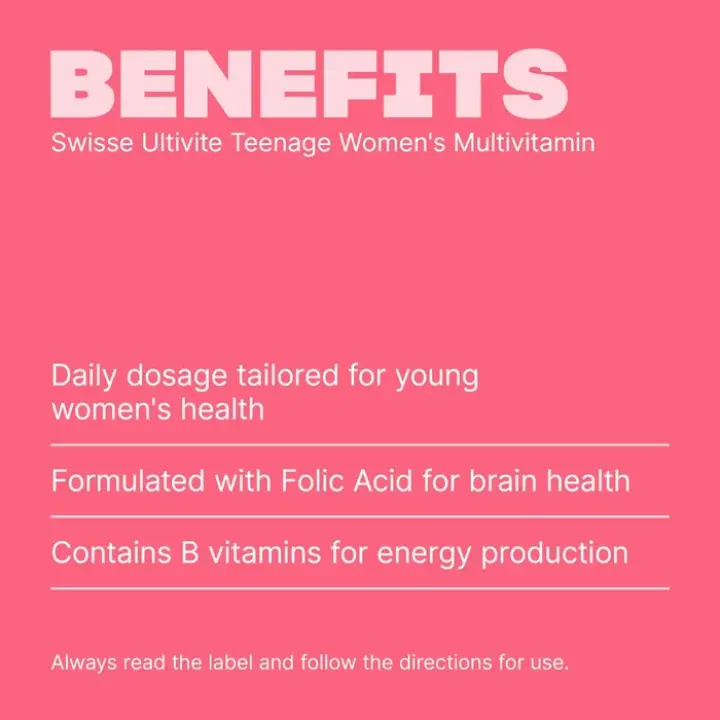 Teenage Women's Multivitamin - 60 Tablets