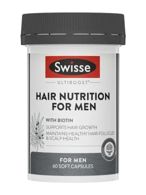 Ultiboost Hair Nutrition For Men - 60 Capsules