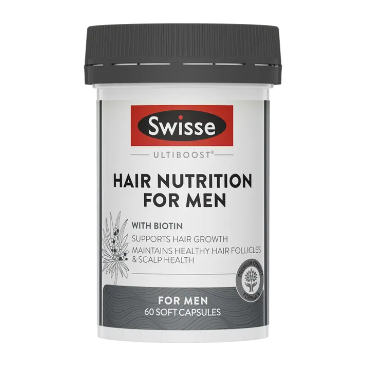 Ultiboost Hair Nutrition For Men - 60 Capsules