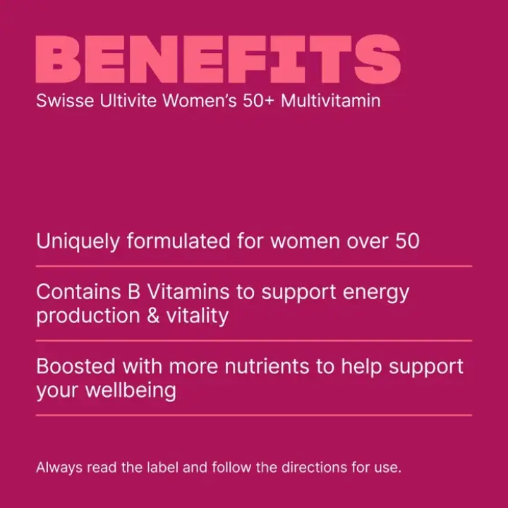 Women's 50+ Multivitamin - 60 Tablets