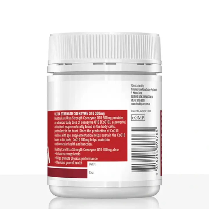 Ultra Strength Co Enzyme Q10 300mg-60 Capsules