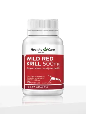 Wild Red Krill Oil 500mg 100 Capsules